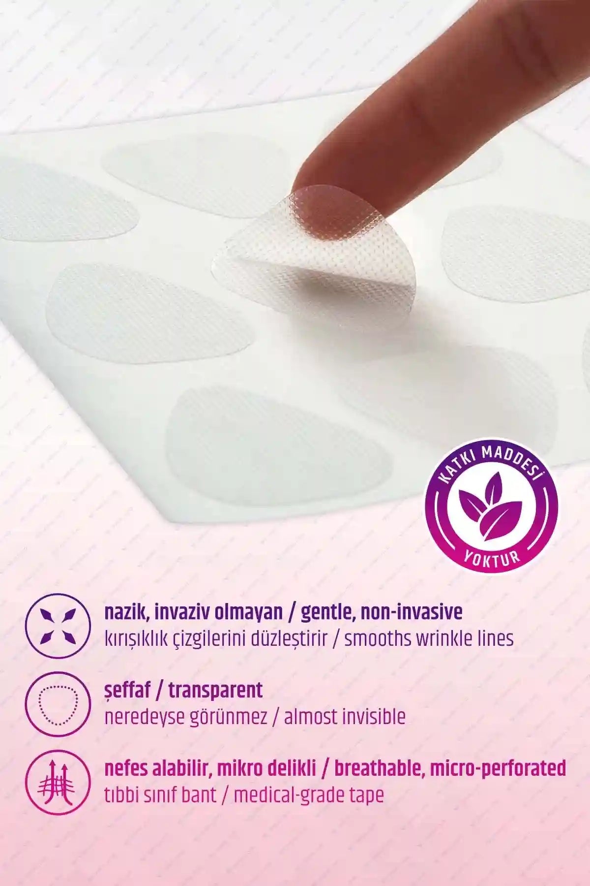 Premium Yüz Bandı 144 Adet (Kırışıklık & Yüz Germe)