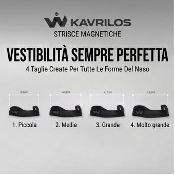 Kavrilos Strisce Nasali Magnetiche – Set Premium 30 Paia